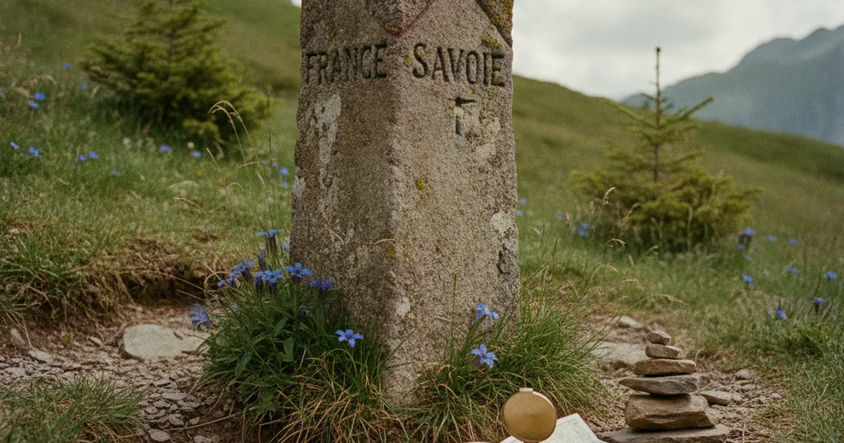 Les bornes-frontières entre Savoie et France