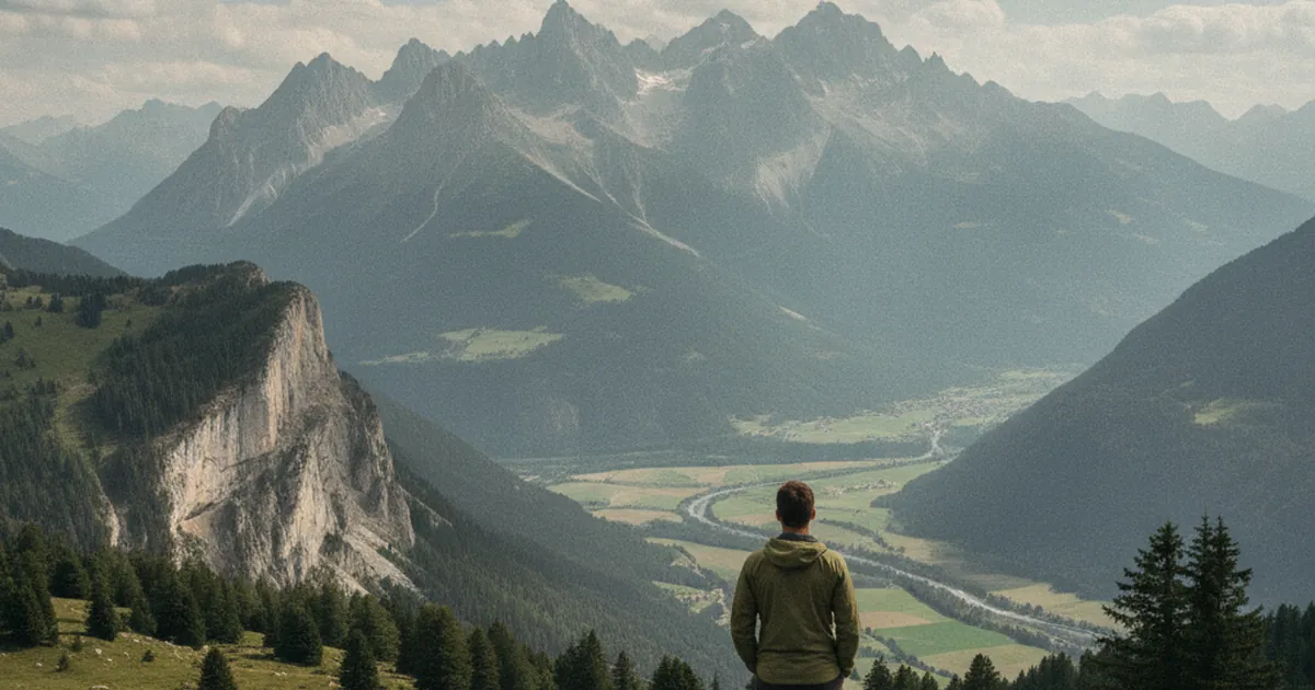 La vue sur les Dents du Midi depuis la Haute-Savoie